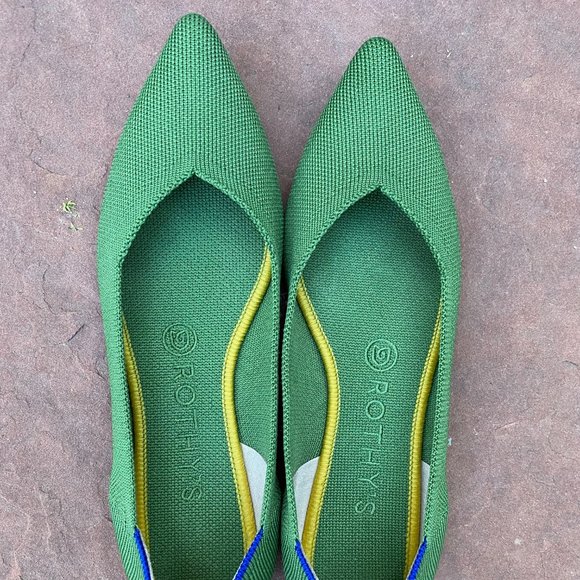 Rothy's Shoes - Rothy's  |  The Point  |  Green  |  Women's 7.5